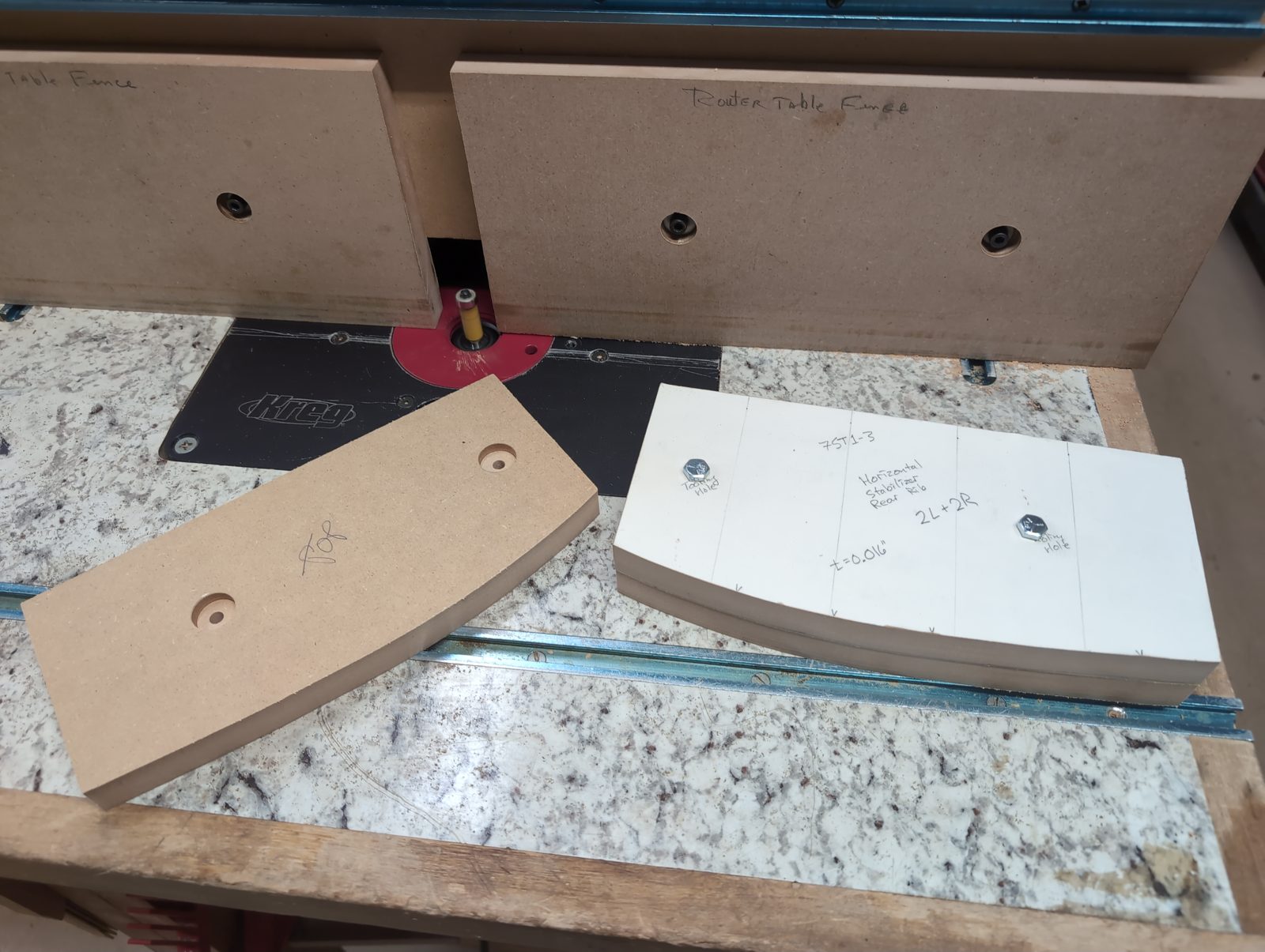 Tail section rib form shaping