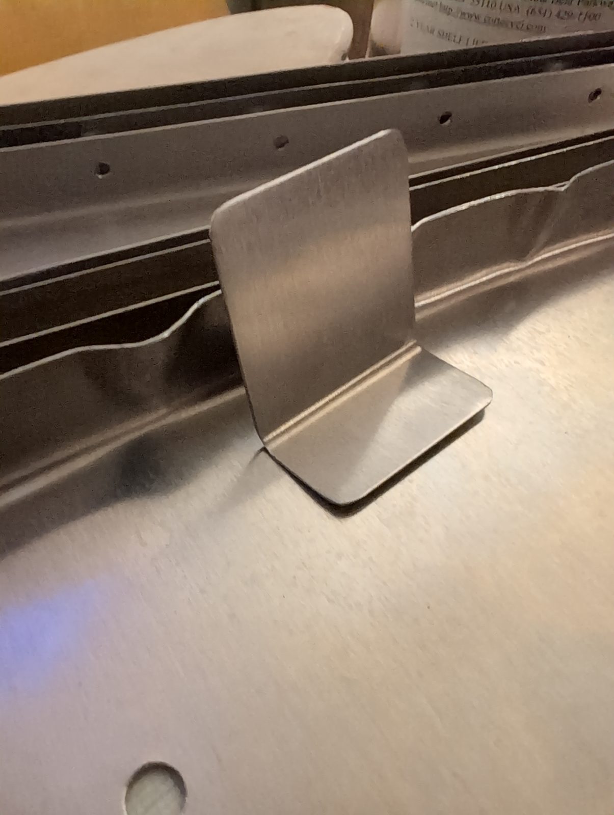 Formed two straight sided rudder ribs