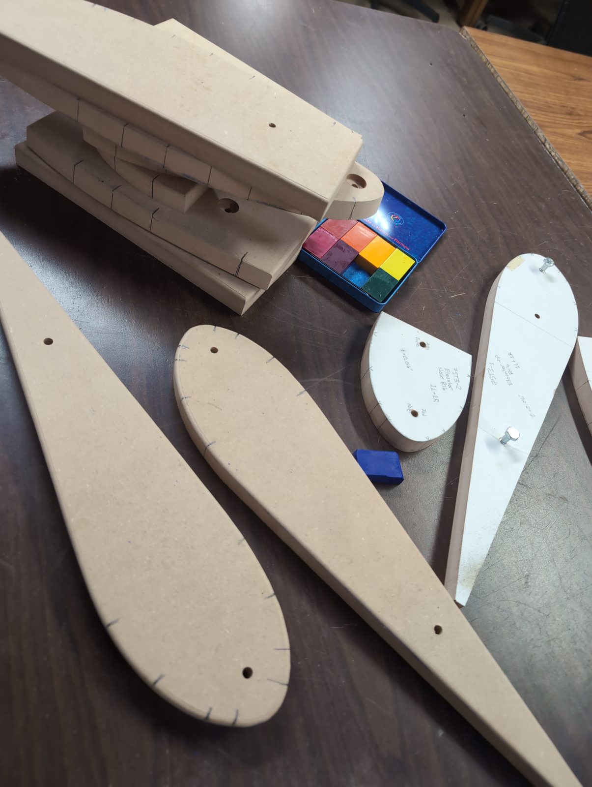 Horizontal tail shaping forms mostly complete