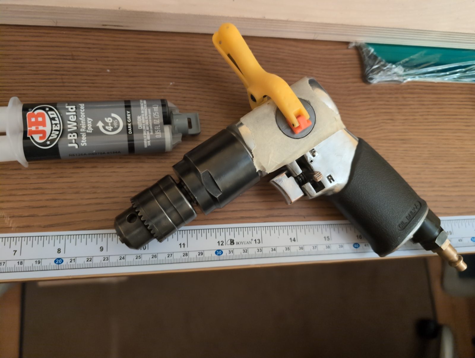 Added finishing touch on restored drill